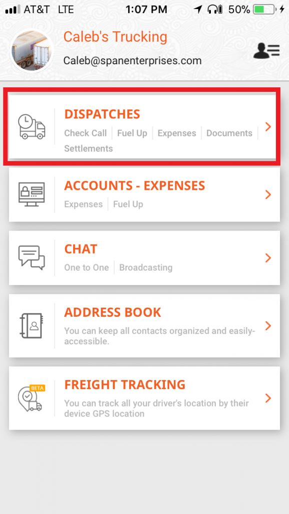 TruckLogics mobile app trucking dispatch software 