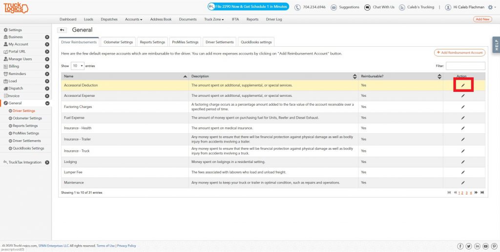 TruckLogics' invoicing software solution for lumper fees and detention fees.