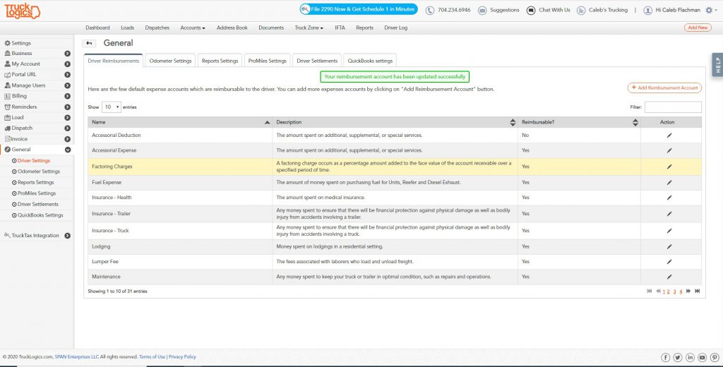 TruckLogics' invoicing software solution for lumper fees and detention fees.