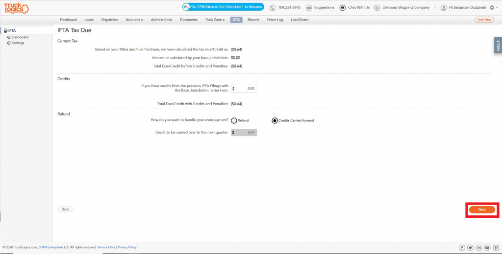 TruckLogics Trucking Management Software for IFTA reporting